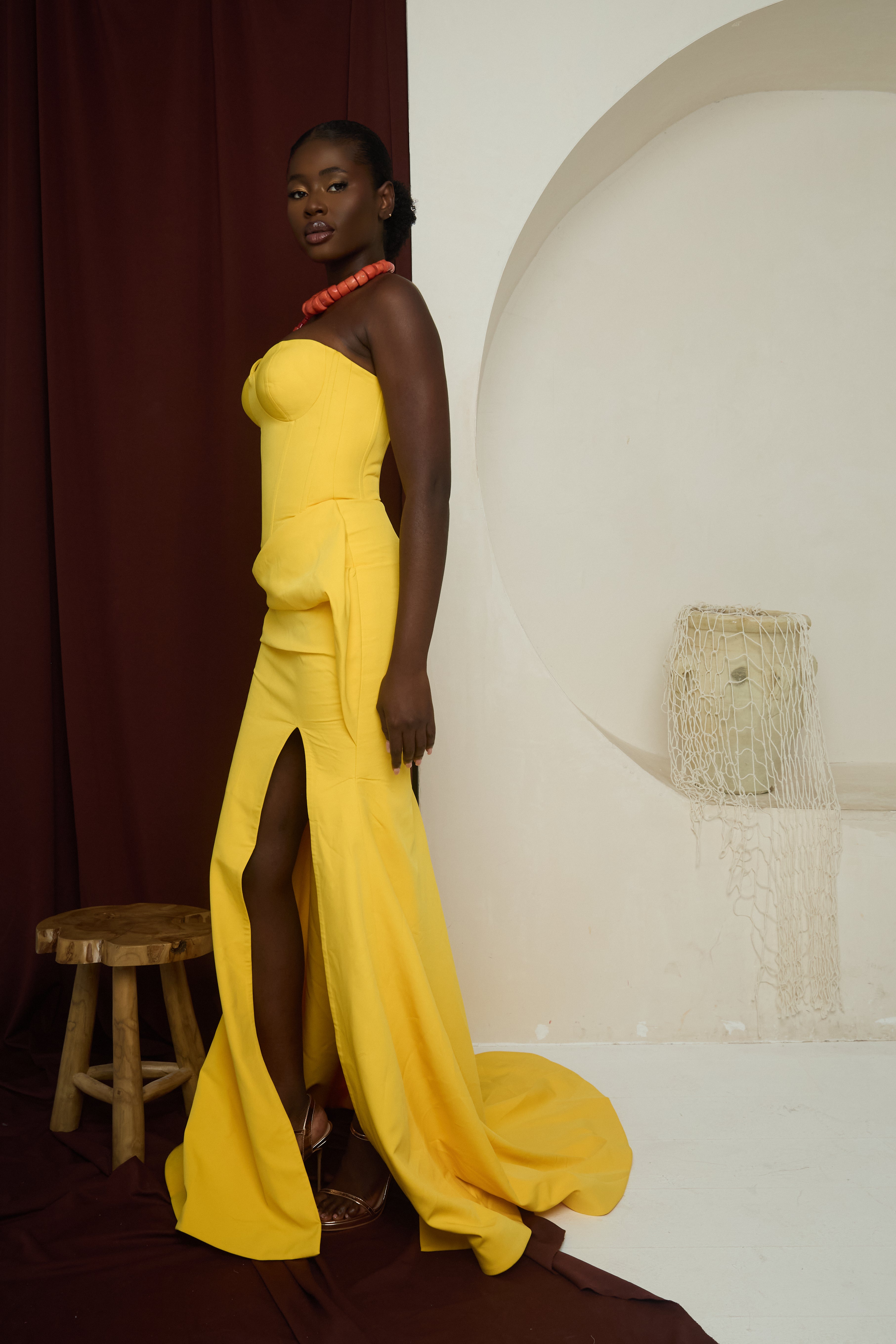 Embrace Gown – Draped Sweetheart Corset