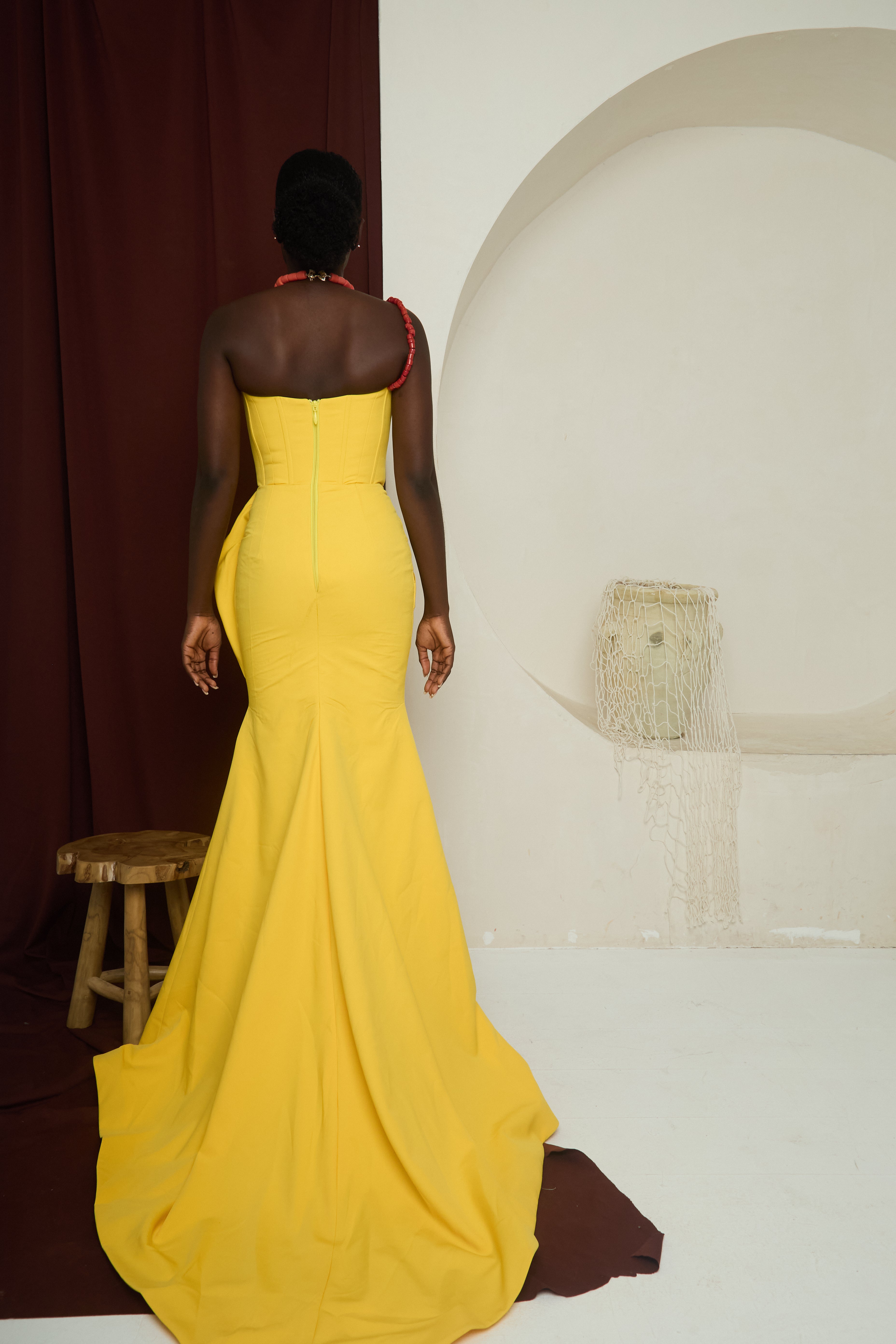 Embrace Gown – Draped Sweetheart Corset