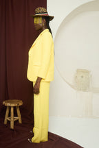 Modern Empress Suit – Oversized Blazer, Bandeau, and Low-Waist Trousers