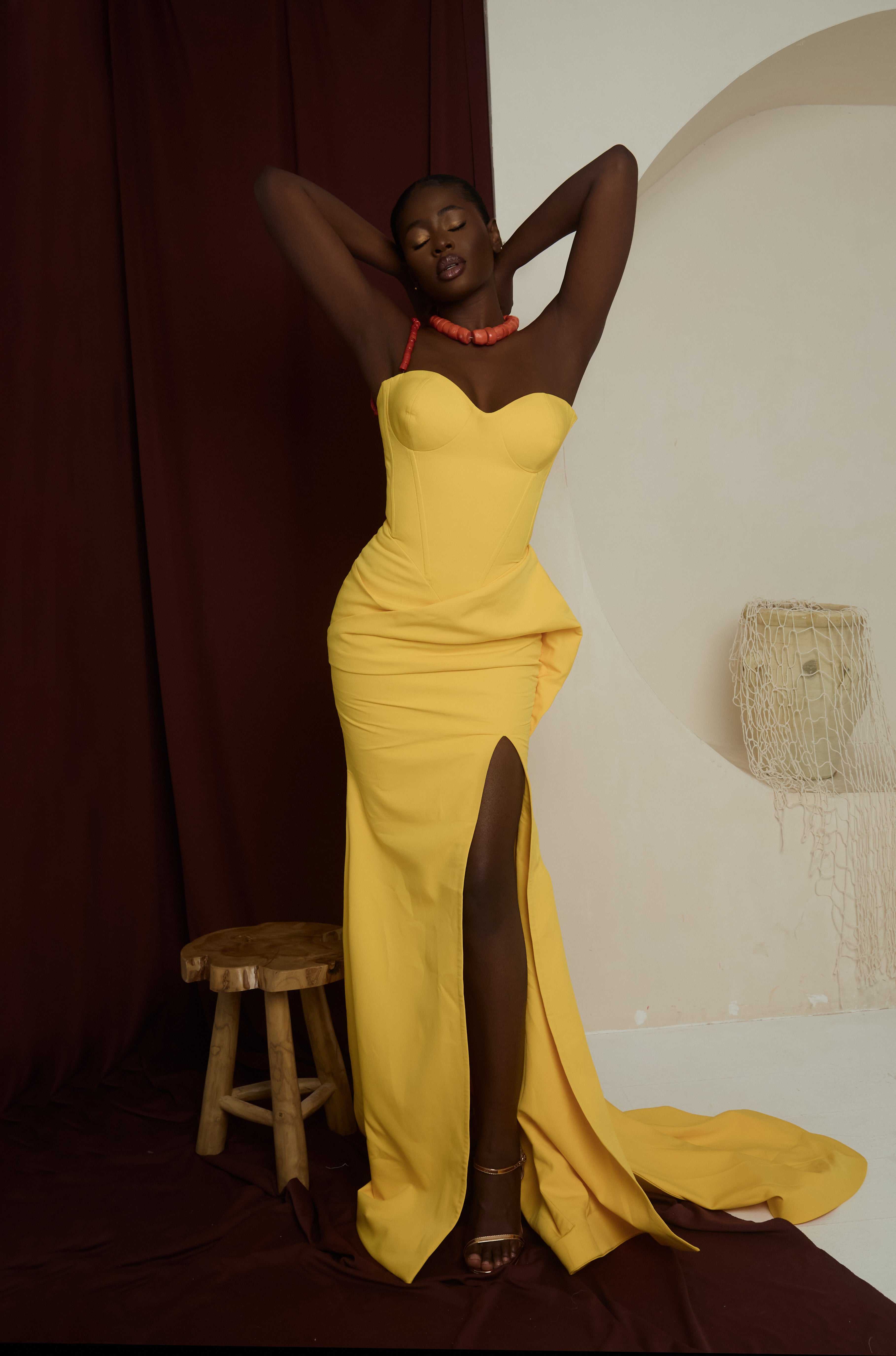 Embrace Gown – Draped Sweetheart Corset