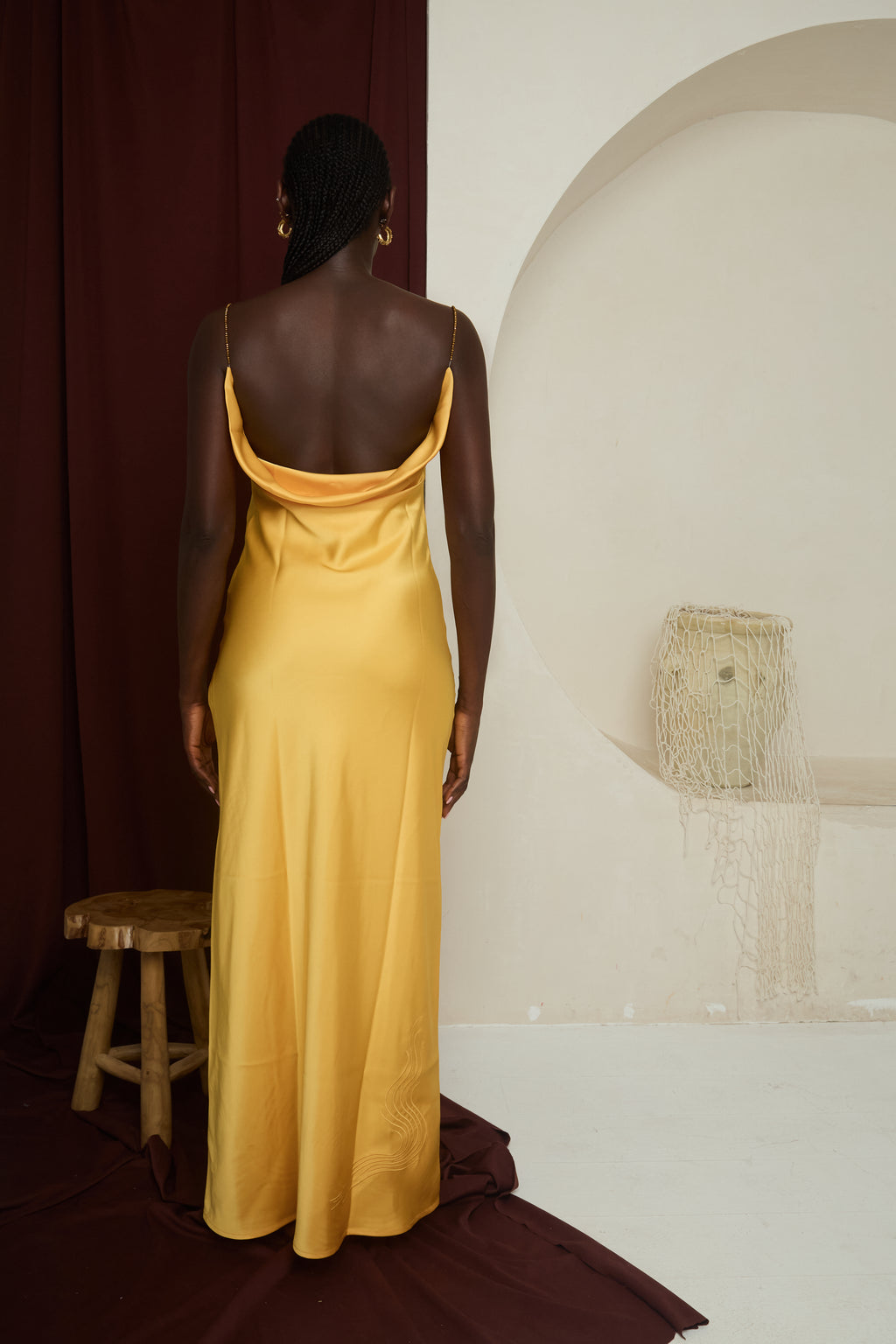 River Flow Satin Gown