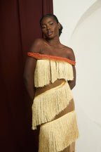 Tide Spirit Fringe Gown