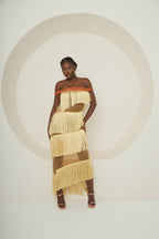 Tide Spirit Fringe Gown